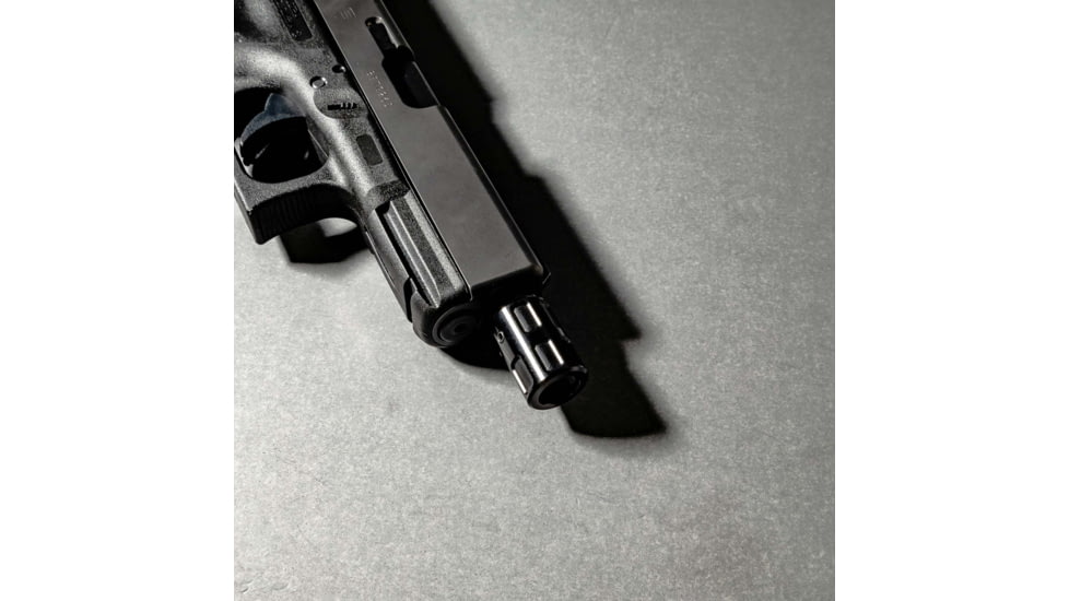 Lockstep Arms Micro Compensator, 1/2-28 Thread, Aluminum, Black, LA-GLK-1150-BLK