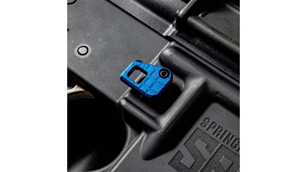 Lockstep Arms Oversized AR Magazine Release, Anodized, Blue, LA-AR15-150-BLU