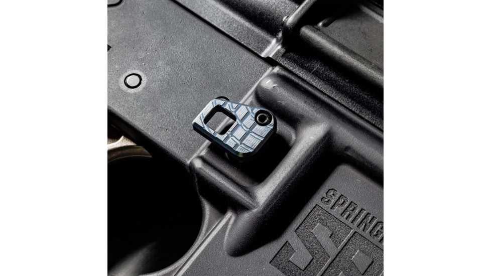 Lockstep Arms Oversized AR Magazine Release, Anodized, Gray, LA-AR15-150-GRY