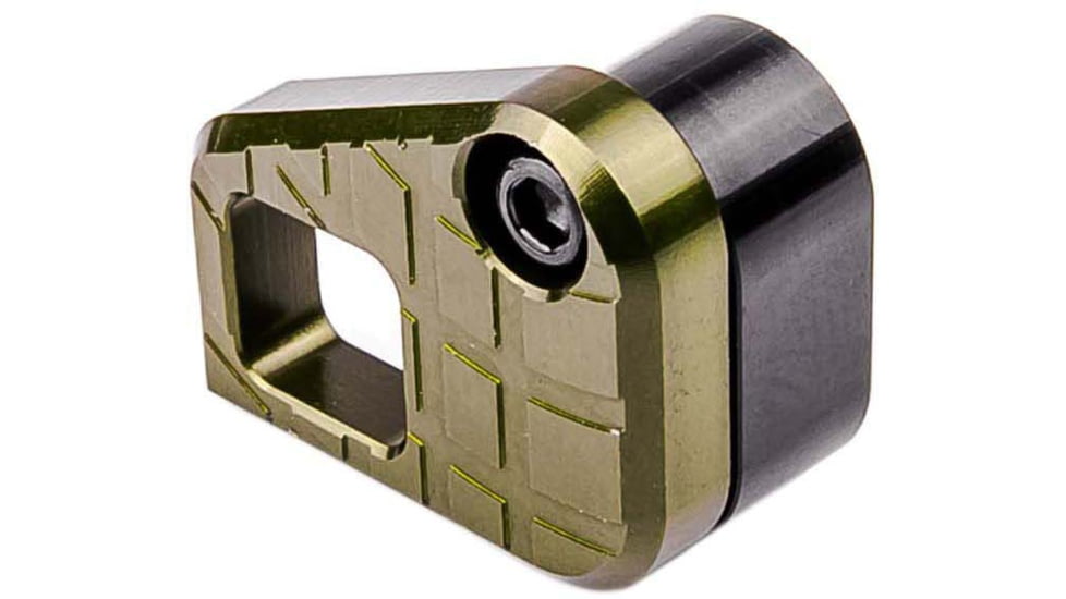 USED Lockstep Arms Oversized AR Magazine Release, Anodized, OD Green, LA-AR15-150-ODG, EDEMO1, Used, Condition Fair, Installed/Mounted