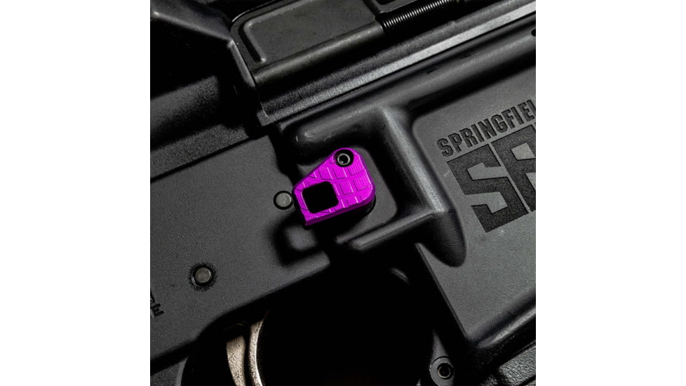 Lockstep Arms Oversized AR Magazine Release, Anodized, Purple, LA-AR15-150-PUR