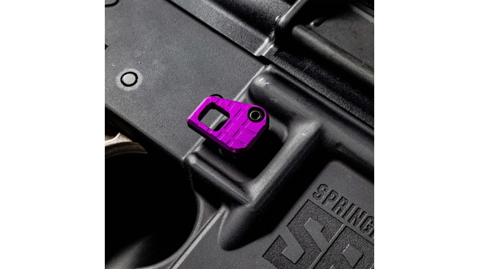 Lockstep Arms Oversized AR Magazine Release, Anodized, Purple, LA-AR15-150-PUR