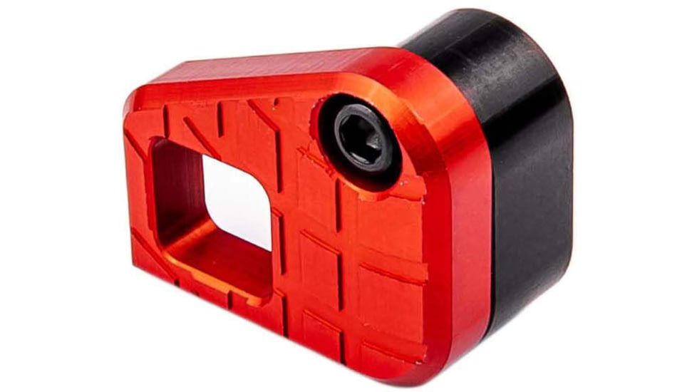 Lockstep Arms Oversized AR Magazine Release, Anodized, Red, LA-AR15-150-RED