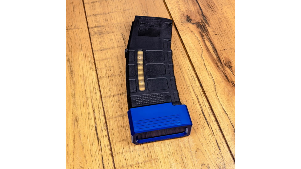 Lockstep Arms PMAG GEN M3 AR15 Base Plate, Blue, LA-AR15-111-BLU-5RD