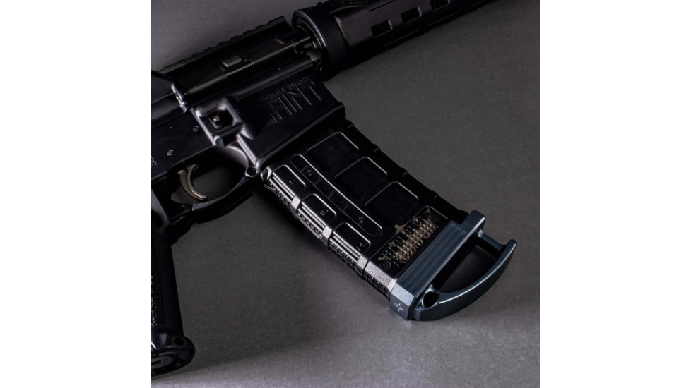 Lockstep Arms PMAG GEN M3 AR15 Base Plate Ranger +0-Round, Anodized, Gray, LA-AR15-106-GRY