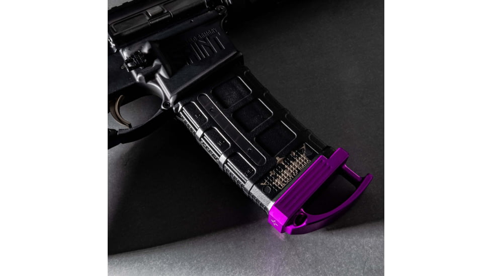 Lockstep Arms PMAG GEN M3 AR15 Base Plate Ranger +0-Round, Anodized, Purple, LA-AR15-106-PUR