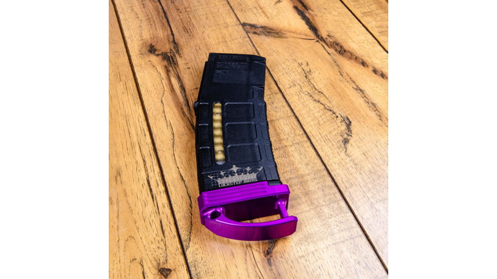 Lockstep Arms PMAG GEN M3 AR15 Base Plate Ranger +0-Round, Anodized, Purple, LA-AR15-106-PUR