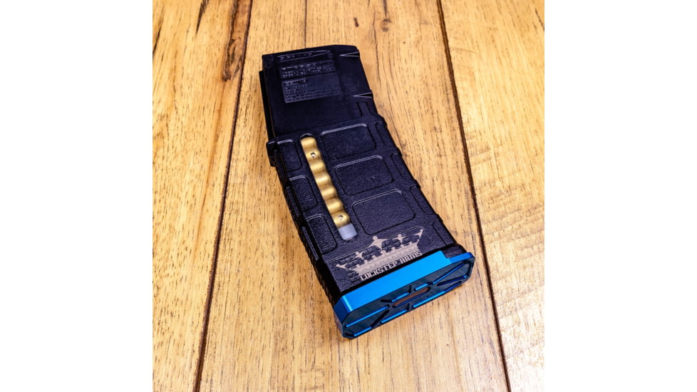 Lockstep Arms PMAG GEN M3 AR15 Slim Base Plate, Blue, LA-AR15-116-BLU-0RD