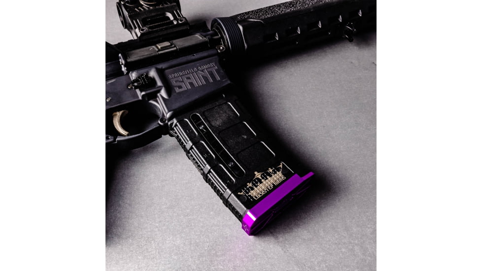 Lockstep Arms PMAG GEN M3 AR15 Slim Base Plate, Purple, LA-AR15-116-PUR-0RD