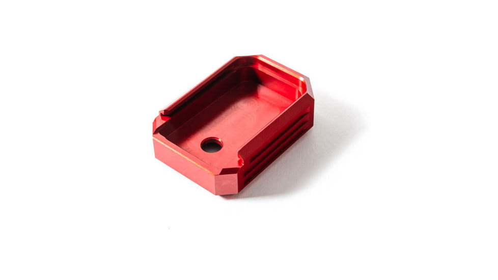 Lockstep Arms Springfield XD Mag +0 Base Plate, Red, LA-SXD-100-RED