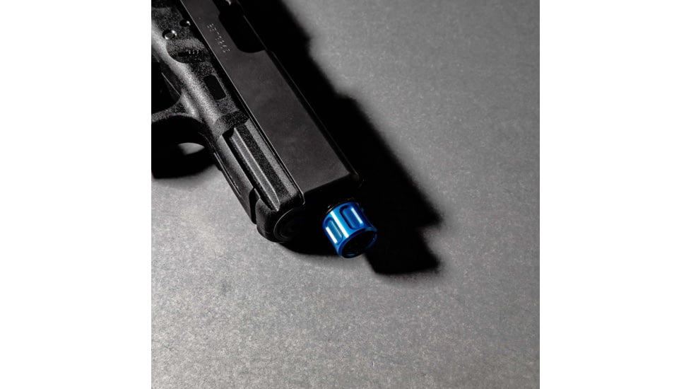 Lockstep Arms Thread Protector, 1/2-28 Thread, Blue, LA-GLK-1100-BLU