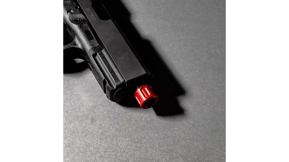 Lockstep Arms Thread Protector, 1/2-28 Thread, Red, LA-GLK-1100-RED
