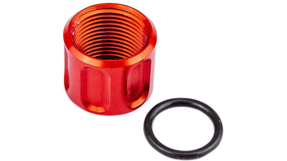 Lockstep Arms Thread Protector, 1/2-28 Thread, Red, LA-GLK-1100-RED