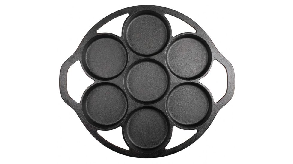 Lodge Cast Iron Mini Cake Pan, Black, L7B3