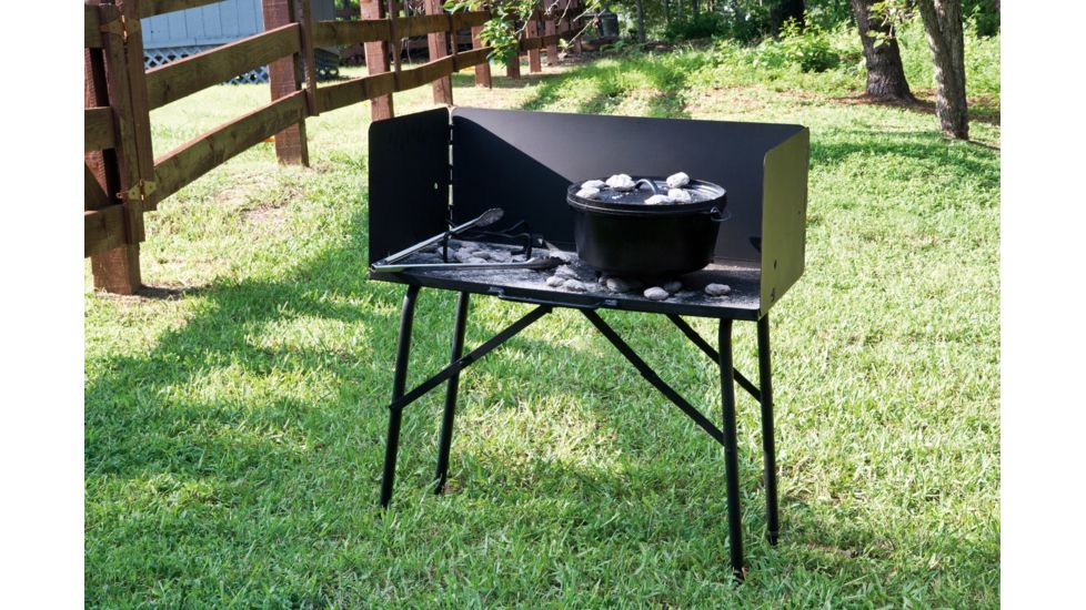 Lodge Outdoor Cooking Table, Black, A57