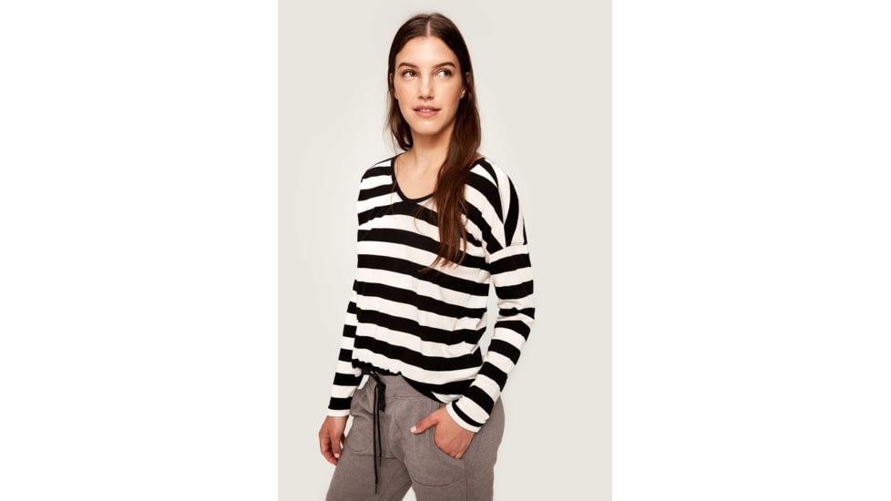 Lole Dagna Top, Black And White Stripe, Small LSW2367-N598-S