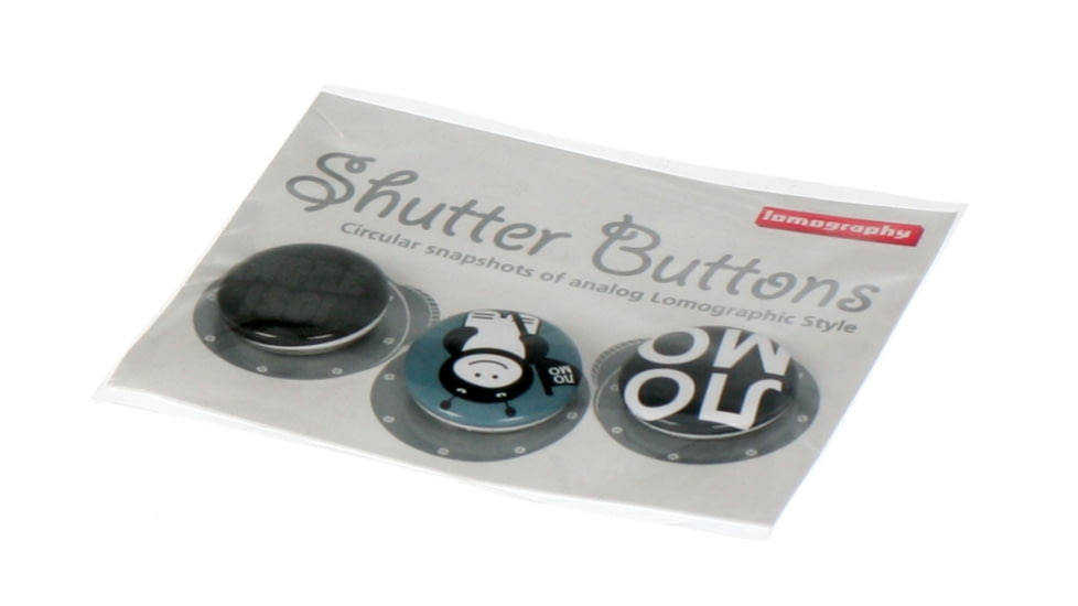 Lomography Button Set 3 b/w smile 453