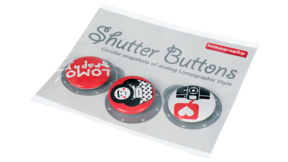Lomography Button Set 6 red 456
