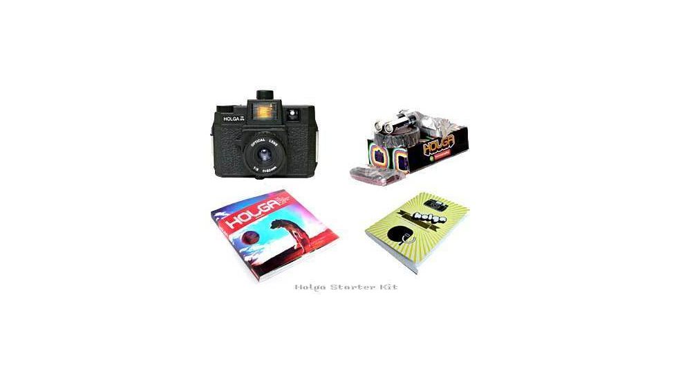 Lomography Color Flash Holga Camera Starter Kit 829 - 120 Medium Format Film Camera w/ Color Flash
