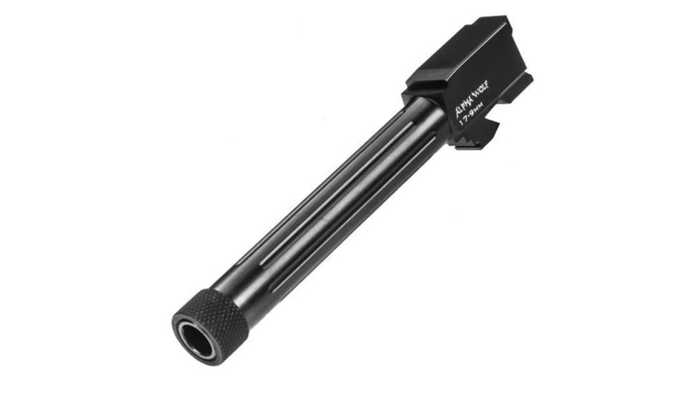 Lone Wolf Arms AlphaWolf Glock 17 9mm Threaded Barrel, 1/2x28, Black, AW-17TH