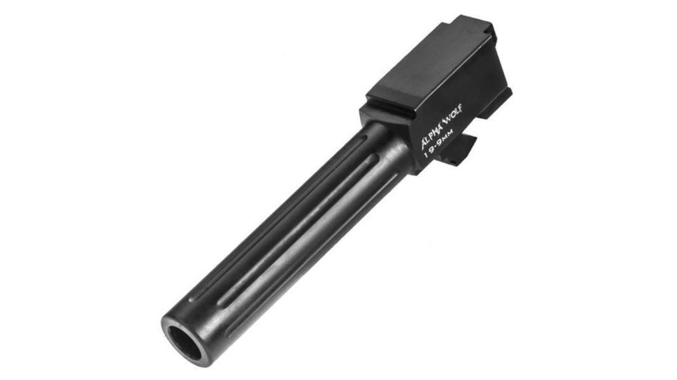 Lone Wolf Arms AlphaWolf Barrel, Glock 19, 9mm Luger, 4.02 in, Black, AW-19N