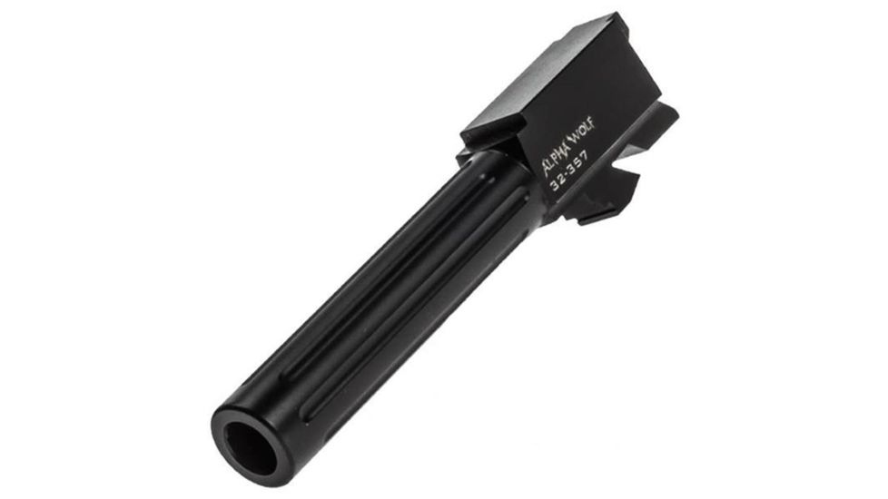 Lone Wolf Arms AlphaWolf Barrel For M/32 357 Sig, Stock Length, Black, AW-32357N