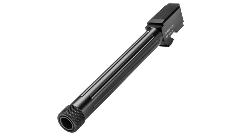 Lone Wolf Arms AlphaWolf Glock 35 .40 S&amp;W to 9mm Threaded Conversion Barrel, 1/2x28, Black, AW-359TH