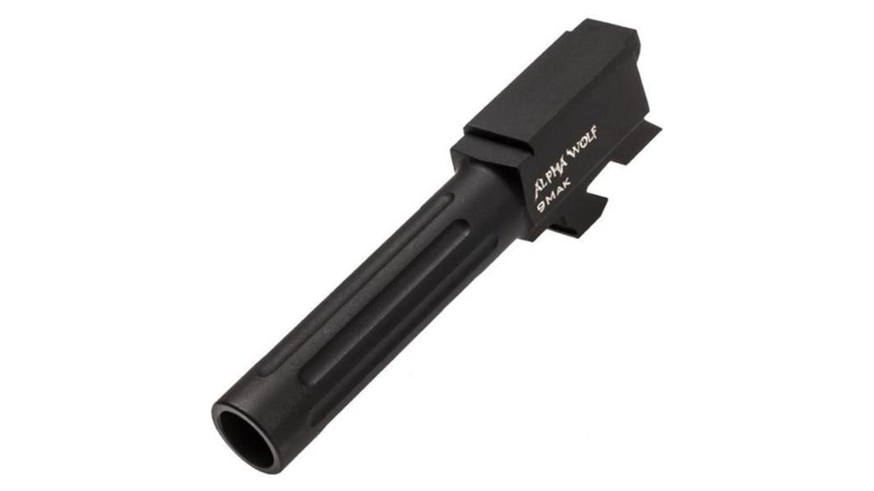 Lone Wolf Arms AlphaWolf Glock 42 .380 ACP to 9x18 Makarov Conversion Barrel, Black, AW-429X18N