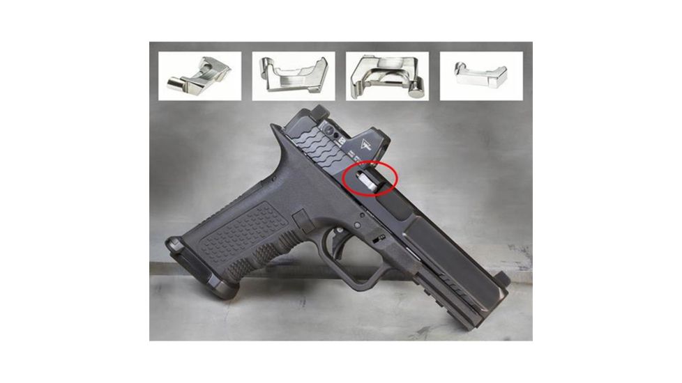 Lone Wolf Arms AlphaWolf LCI Extractor, Glock 42 Gen3 .380, High Polished, Stainless Steel, AW-33187-SS
