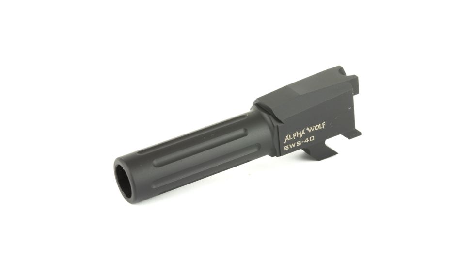 Lone Wolf Arms AlphaWolf Smith &amp; Wesson M&amp;P Shield .40 S&amp;W Barrel, Stock Length, Black, AW-SWS40N