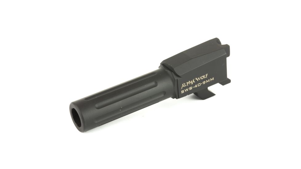 Lone Wolf Arms AlphaWolf Smith &amp; Wesson M&amp;P Shield .40 S&amp;W to 9mm Conversion Barrel, Black, AW-SWS409N