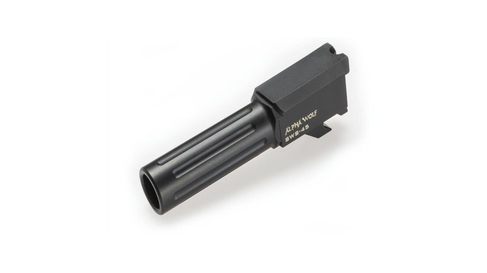 Lone Wolf Arms AlphaWolf Smith &amp; Wesson M&amp;P Shield .45 ACP Barrel, Stock Lenth, Black, AW-SWS45N