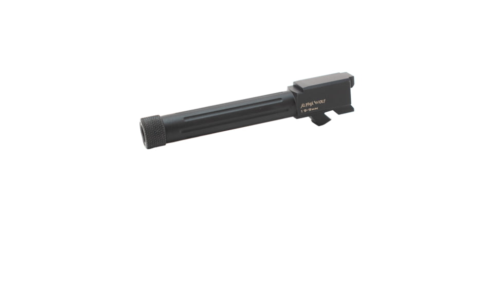 Lone Wolf Arms AlphaWolf Glock 19 9mm Threaded Barrel, 1/2x28, Black, AW-19TH
