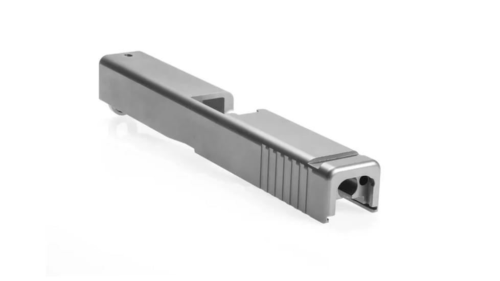 Lone Wolf Arms AlphaWolf Pistol Slide, 9mm, Glock17 Gen3, OEM Profile, Stainless Steel, AW-Slide17-G3-OEM