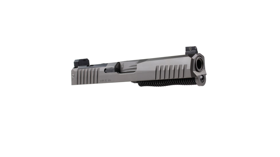 Lone Wolf Arms Dusk Pistol Complete Upper Slide, Glock 19, 9mm, Gen 3, RMR Cut, Graphite Gray, Small, LWD-DKSlide19-G3-GG-BUILT