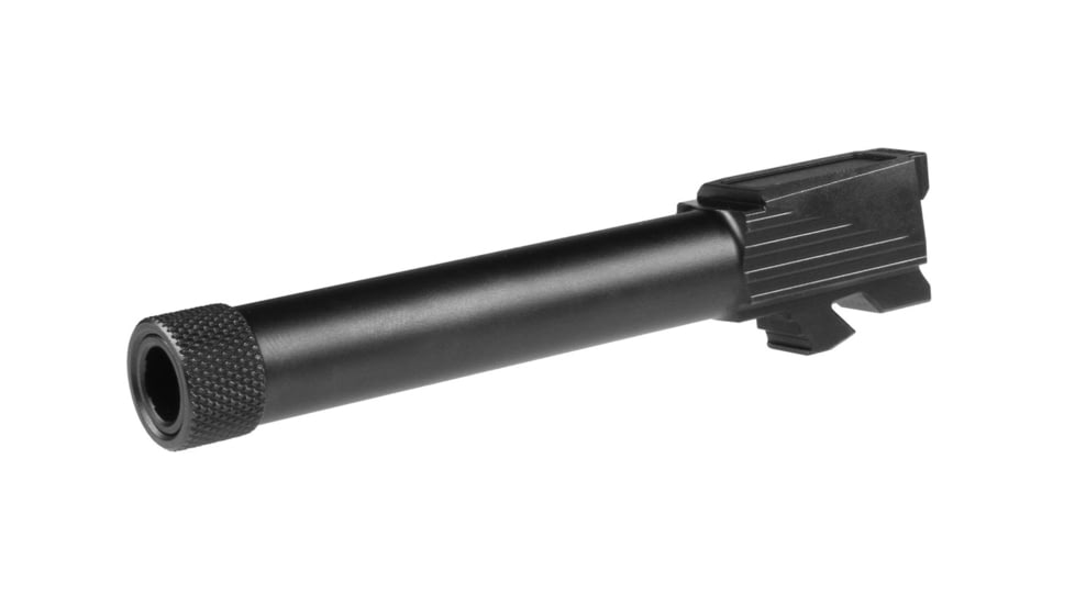 Lone Wolf Arms Threaded Barrel, Glock, Glock 19, 9mm, 1/2x28 Thread, Black, Small, LWD-Dk-19TH-Blk