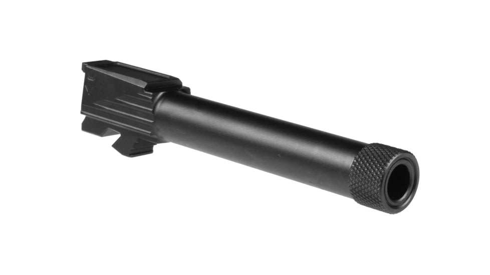 Lone Wolf Arms Threaded Barrel, Glock, Glock 19, 9mm, 1/2x28 Thread, Black, Small, LWD-Dk-19TH-Blk