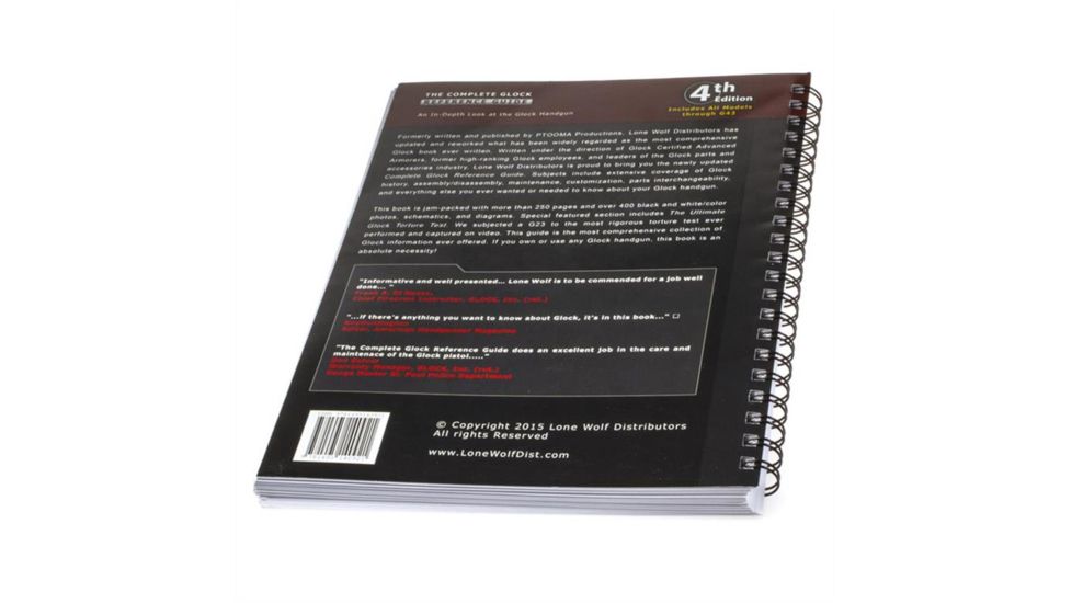Lone Wolf Arms Complete Glock Reference Guide Book w/Extensive Coverage, BOO-CGRG, EDEMO1