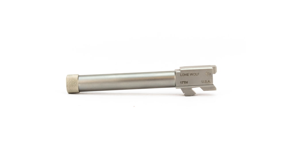 Lone Wolf Arms Glock 17 9mm Barrel, Raw Stainless, LWD-17TH