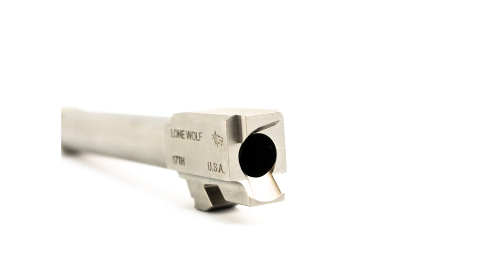 Lone Wolf Arms Glock 17 9mm Barrel, Raw Stainless, LWD-17TH