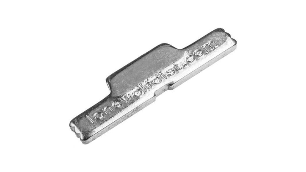 Lone Wolf Arms Glock Extended Slide Lock Lever, All Glock Models Except G36/42/43, Chrome, LWD-ESLLC