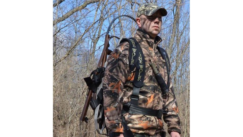 Lone Wolf Treestands Alpha Tech Tree Stand Harness, Gray/Black ATH