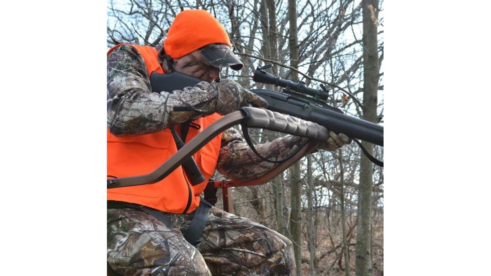 Lone Wolf Treestands Sit and Climb Shooting Rail, Gray SCSR