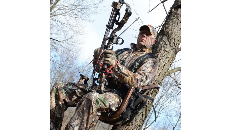 Lone Wolf Treestands Wide Sit and Climb II Combo Tree Stand, Gray WSCC II