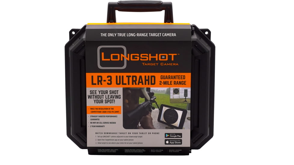 Longshot by Target Vision LONGSHOT LR-3 Long-Range Camera System w/ Bulletproof Warranty, Grey/Orange/Black, TV-CF103-W