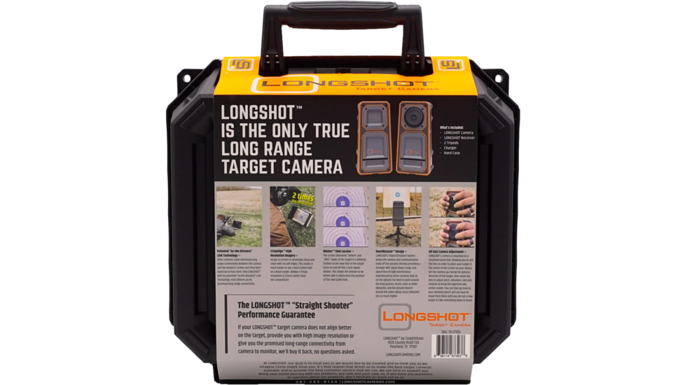 Longshot by Target Vision LONGSHOT LR-3 Long-Range Camera System w/ Bulletproof Warranty, Grey/Orange/Black, TV-CF103-W