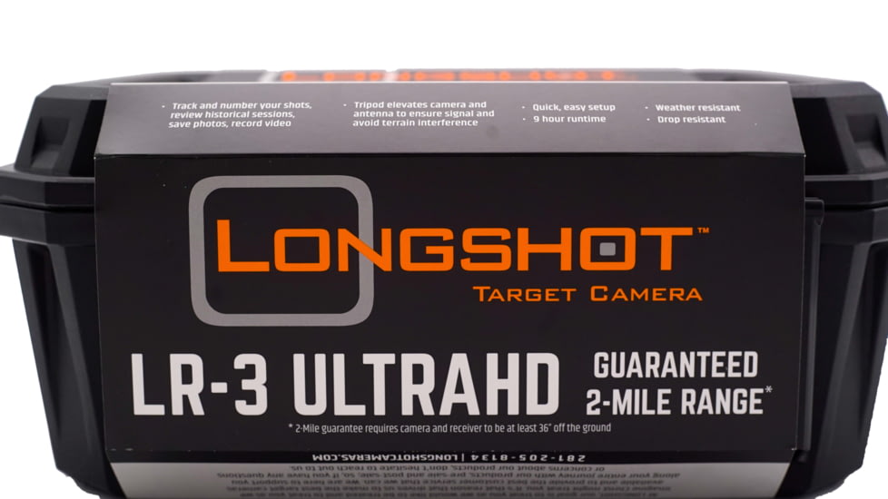 Longshot by Target Vision LONGSHOT LR-3 Long-Range Camera System w/ Bulletproof Warranty, Grey/Orange/Black, TV-CF103-W