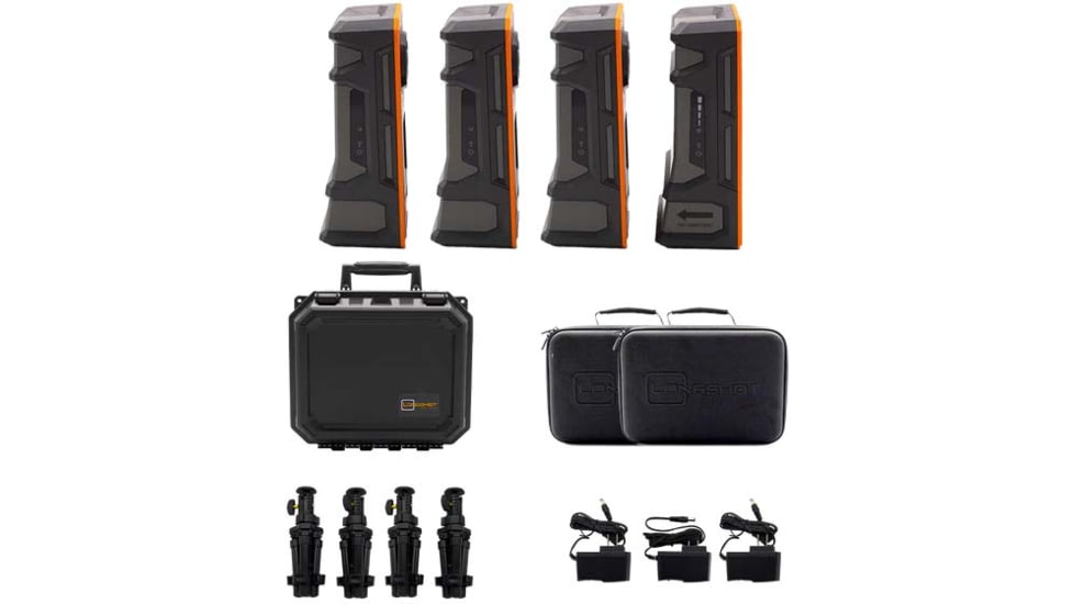 Longshot by Target Vision LR-3 w/ 2 Extra Cameras w/ 3 Bulletproof Warranties, Black/Orange/Grey, TV-CF103-3-W