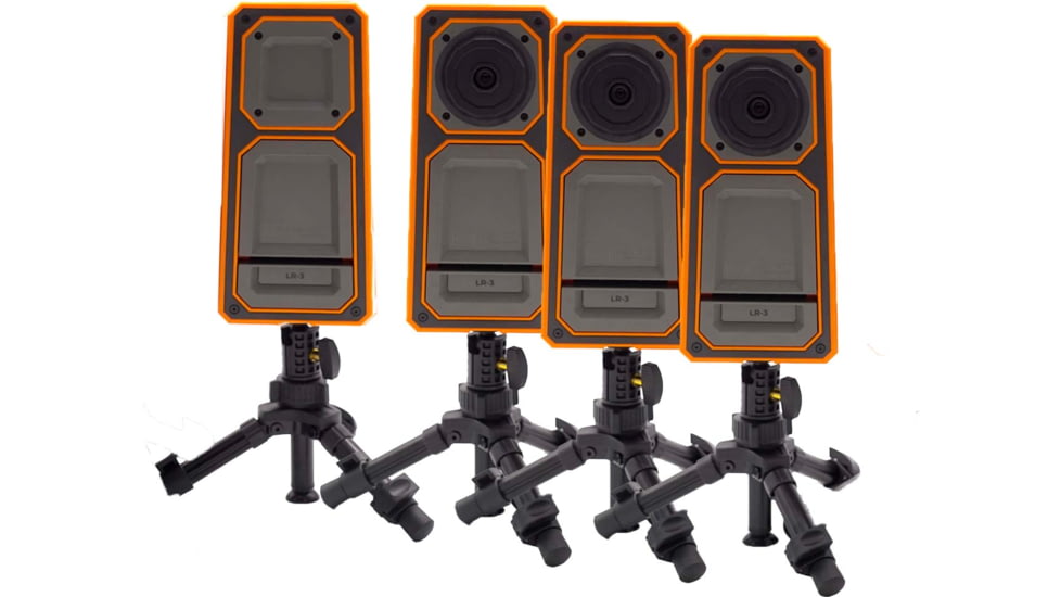 Longshot by Target Vision LR-3 w/ 2 Extra Cameras w/ 3 Bulletproof Warranties, Black/Orange/Grey, TV-CF103-3-W
