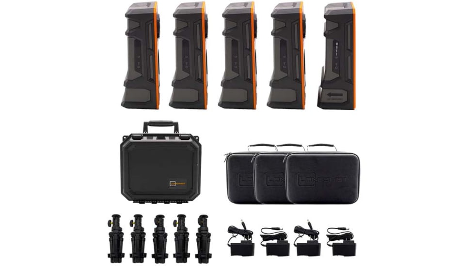 Longshot by Target Vision LR-3 w/ 3 Extra Cameras w/ 4 Bulletproof Warranties, Black/Orange/Grey, TV-CF103-4-W